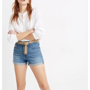 Madewell High Rise Denim Shorts Malden Wash Size 27